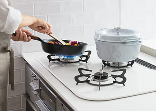 ホーロートップガスコンロ